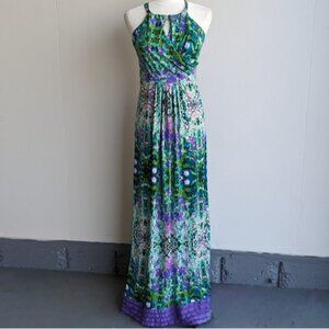 Cynthia Rowley Floral Watercolor Maxi Dress